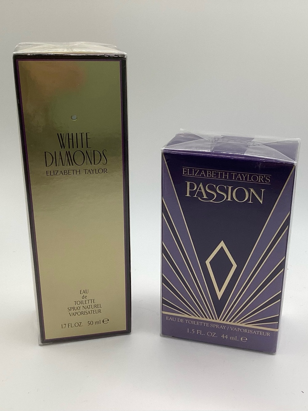 Elizabeth Taylor White Diamonds & Passion Perfume Gift Set New & Sealed!